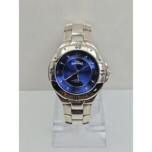 Vintage Lee Dungarees Mens Blue Dial Sport Metal Bracelet Y2K Quartz New Battery